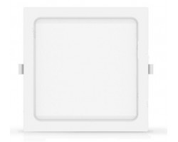 Downlight LED Cuadrado 222x222mm Blanco 20W, Corte 190x190mm. para Techos Lamas
